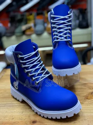 Mens Timberland Boots Blue White