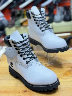 Mens Timberland Boots White Black
