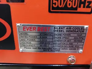 Everbest Diesel Generator EY7500T-C