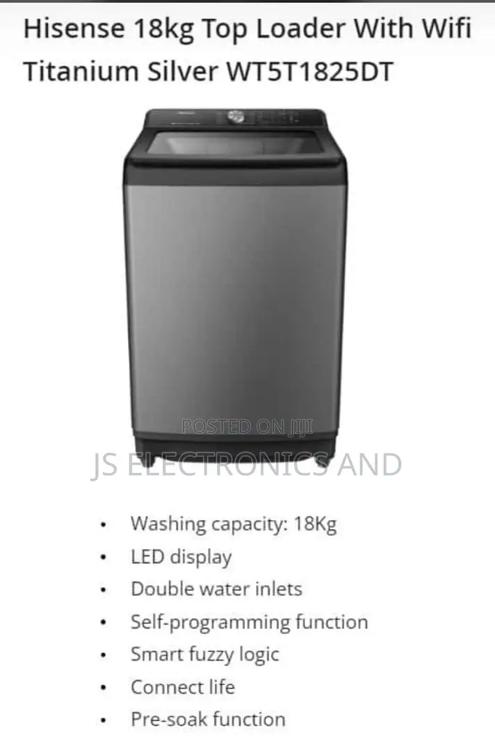 Hisense Washing Kg 18 Machine Top Loader With Wifi Ni Imara