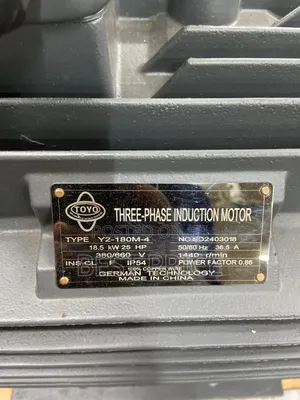 Toyo 3 Phase Induction Motor 25 HP Low Speed