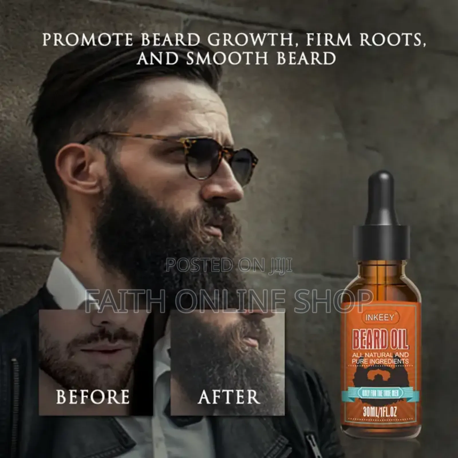 Inkeey Beard Oil Growth