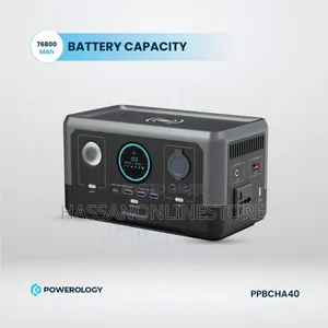 Powerology Portable Power Generator 76800mah 300W - Black