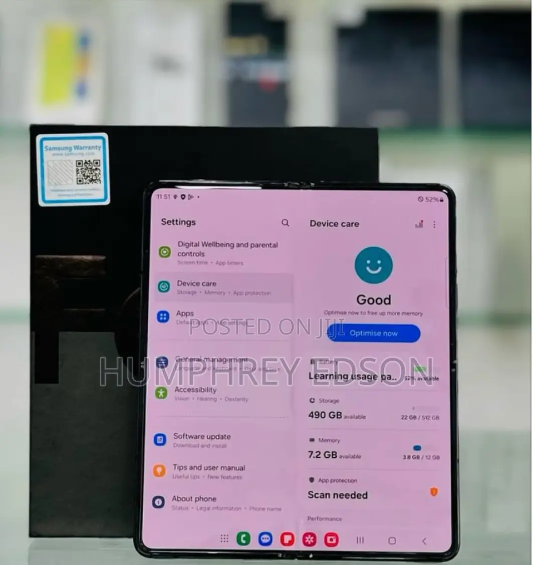 New Samsung Galaxy Z Fold4 256 GB Black