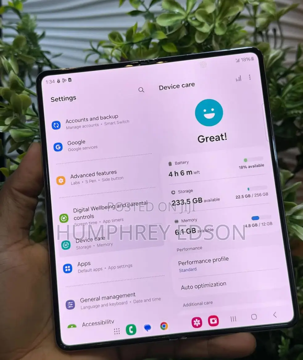 New Samsung Galaxy Z Fold 5 256 GB Blue