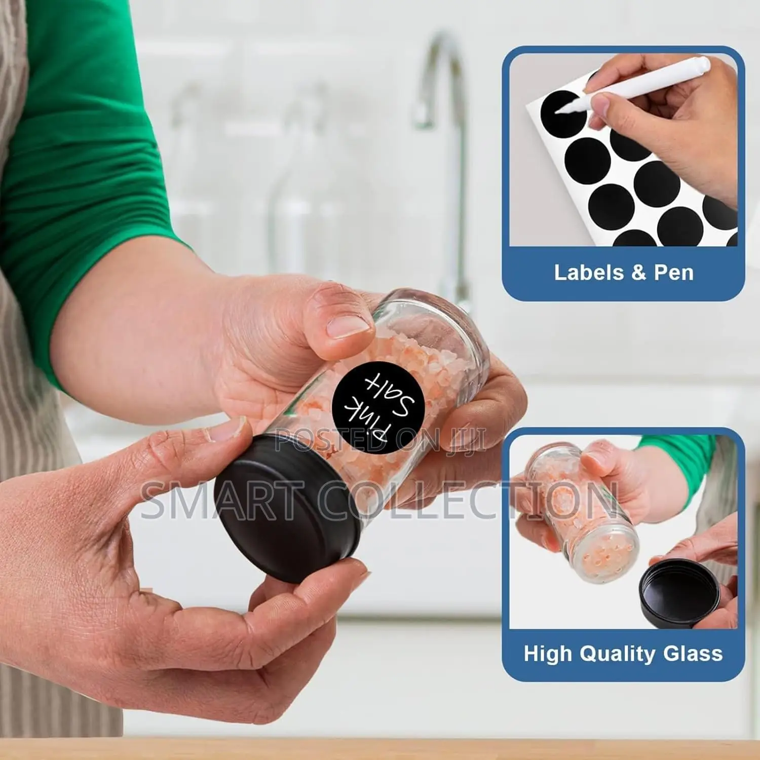 18pcs Rotating Wheel Spice Rack Organizer
