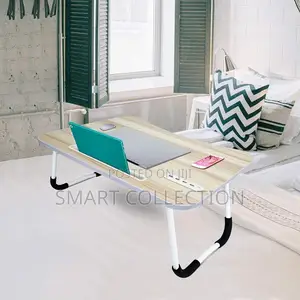 Foldable Laptop Table With USB Ports for Fan, Light Etc