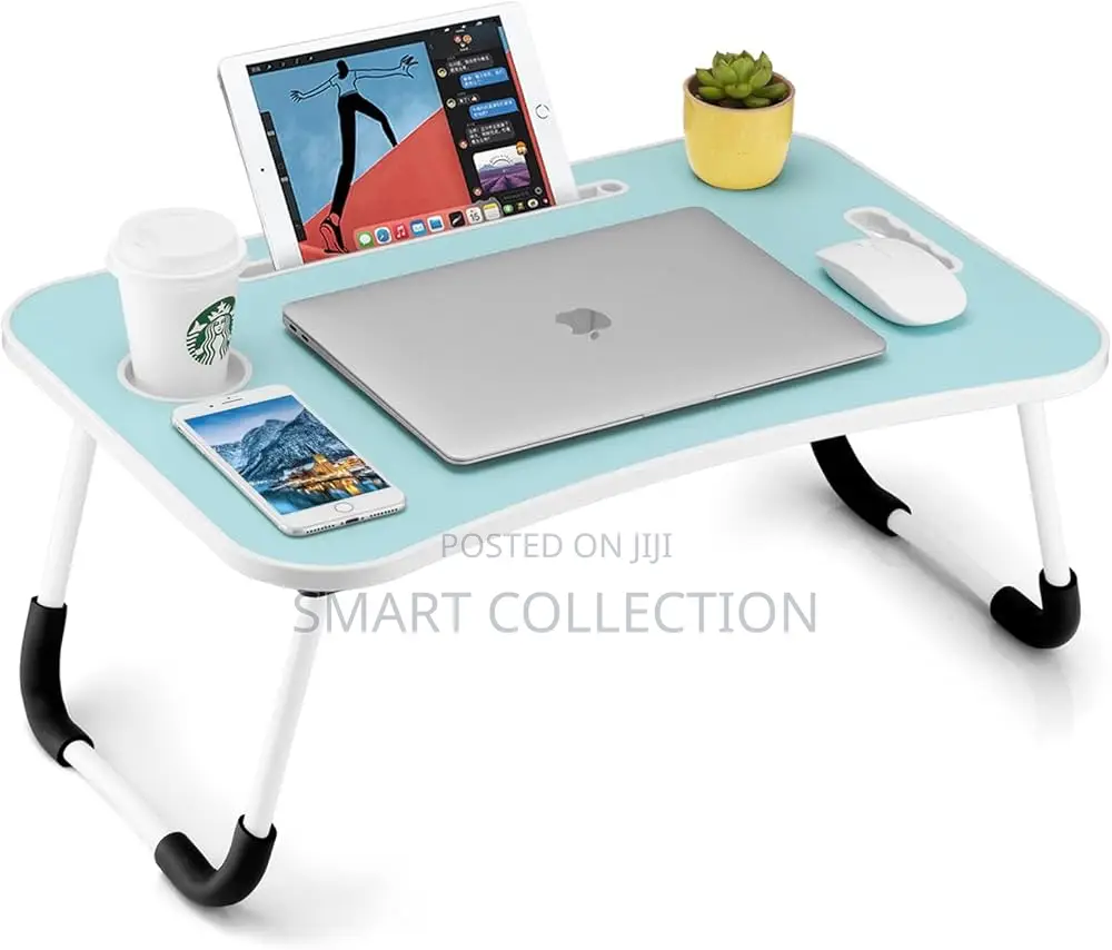 Foldable Laptop Table With USB Ports for Fan, Light Etc