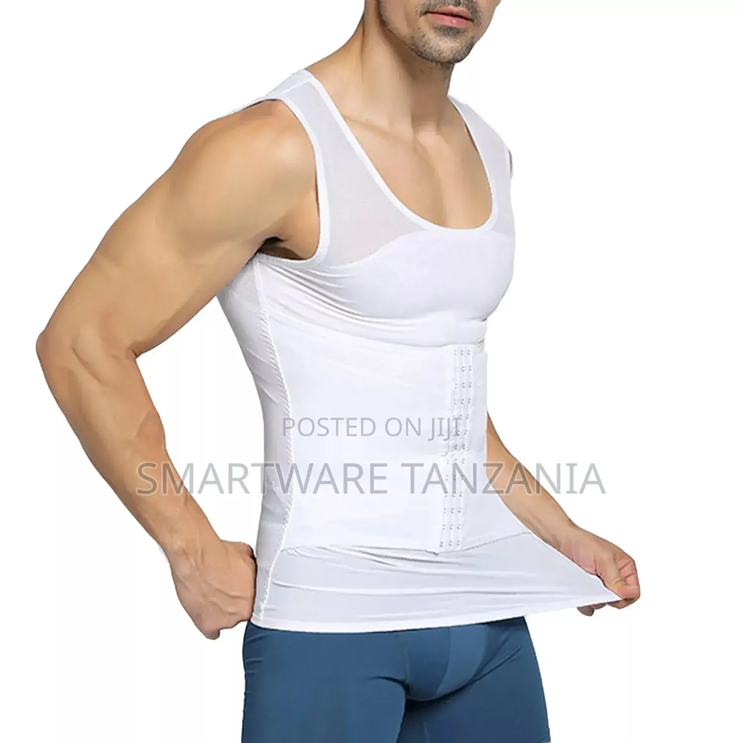 Men's Slimming Body Shaper Belly Chest T-shirt Tank Top