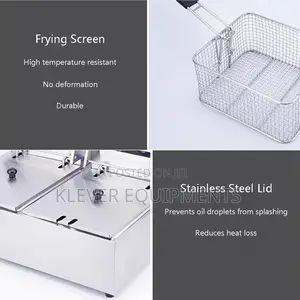 Triple Compartment Electric Deep Fryer