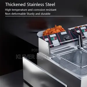 Triple Compartment Electric Deep Fryer