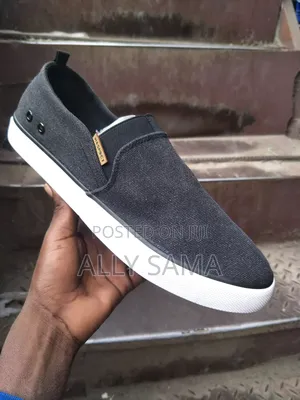 Mens Simple Respect Material Canvas Black