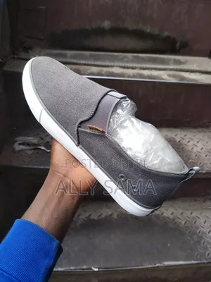Mens Simple Respect Material Canvas Gray