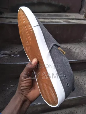 Mens Simple Respect Material Canvas Gray