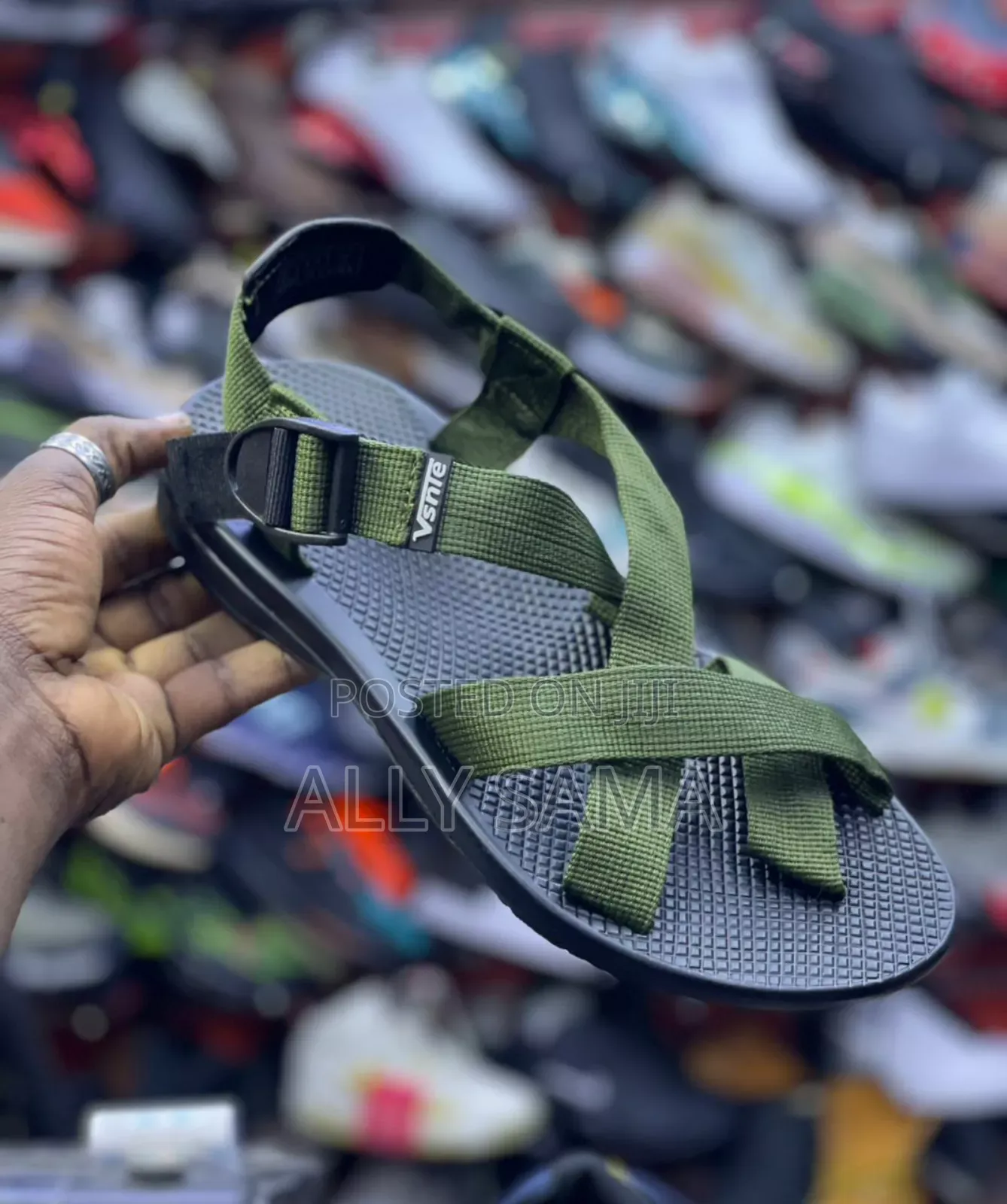 Mens Sandals Plain Color Quality