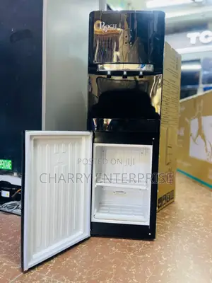 *Roch Water Dispenser 3 Taps With Fridge 
Black