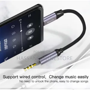 Yesido YAU19 Audio Cable Type-C to 3.5mm Headphone Adapter
