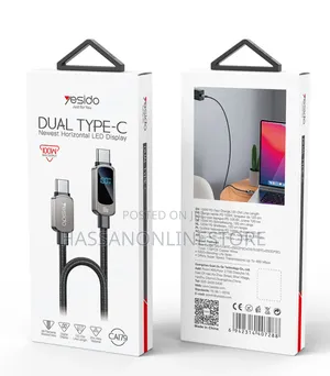 Yesido CA179 100W Type-C to Type-C Data Cable 1.2 Meter