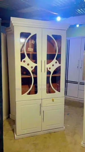 Kabati Classic Sana Ya Vyombo Milango Miwili White