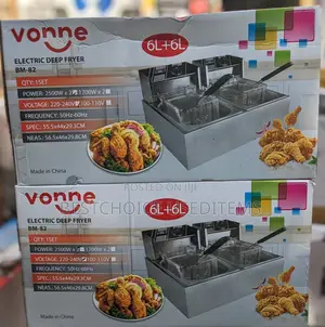  Vonne Deep Fryer Double Lt 12 at 