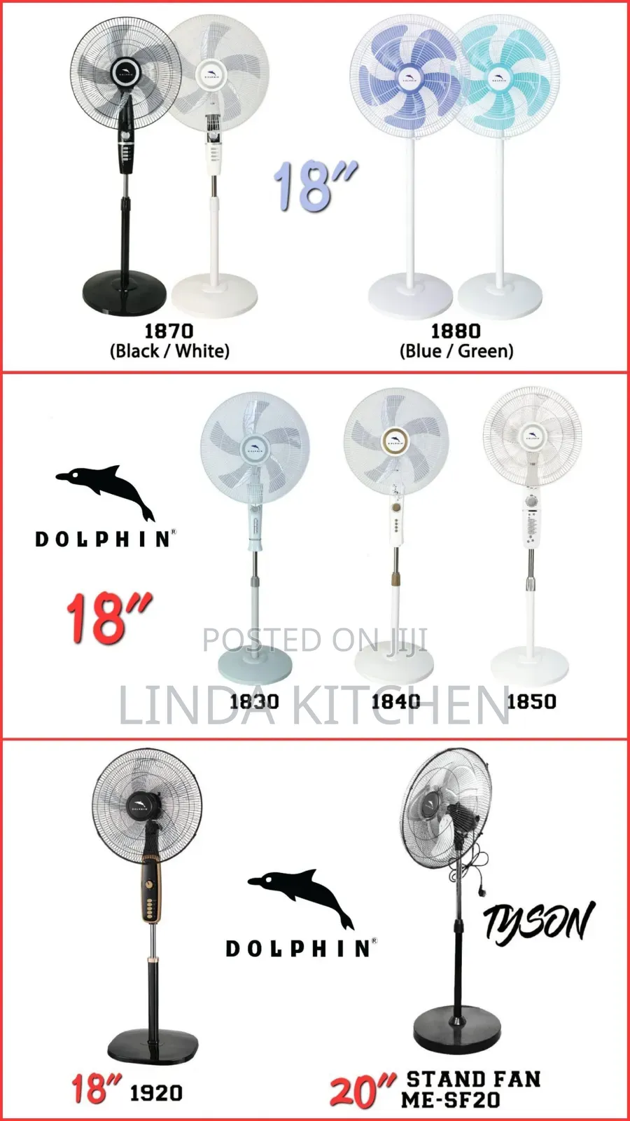 Dolphin Fan 18"