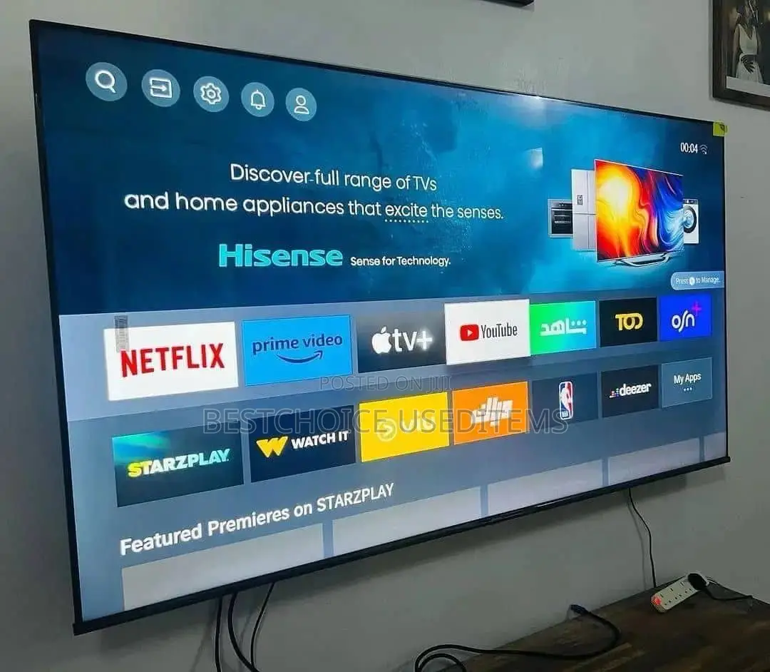 Hesense Tv Inch 70 Used Kama Mpya Full Box Imetumika Kidogo