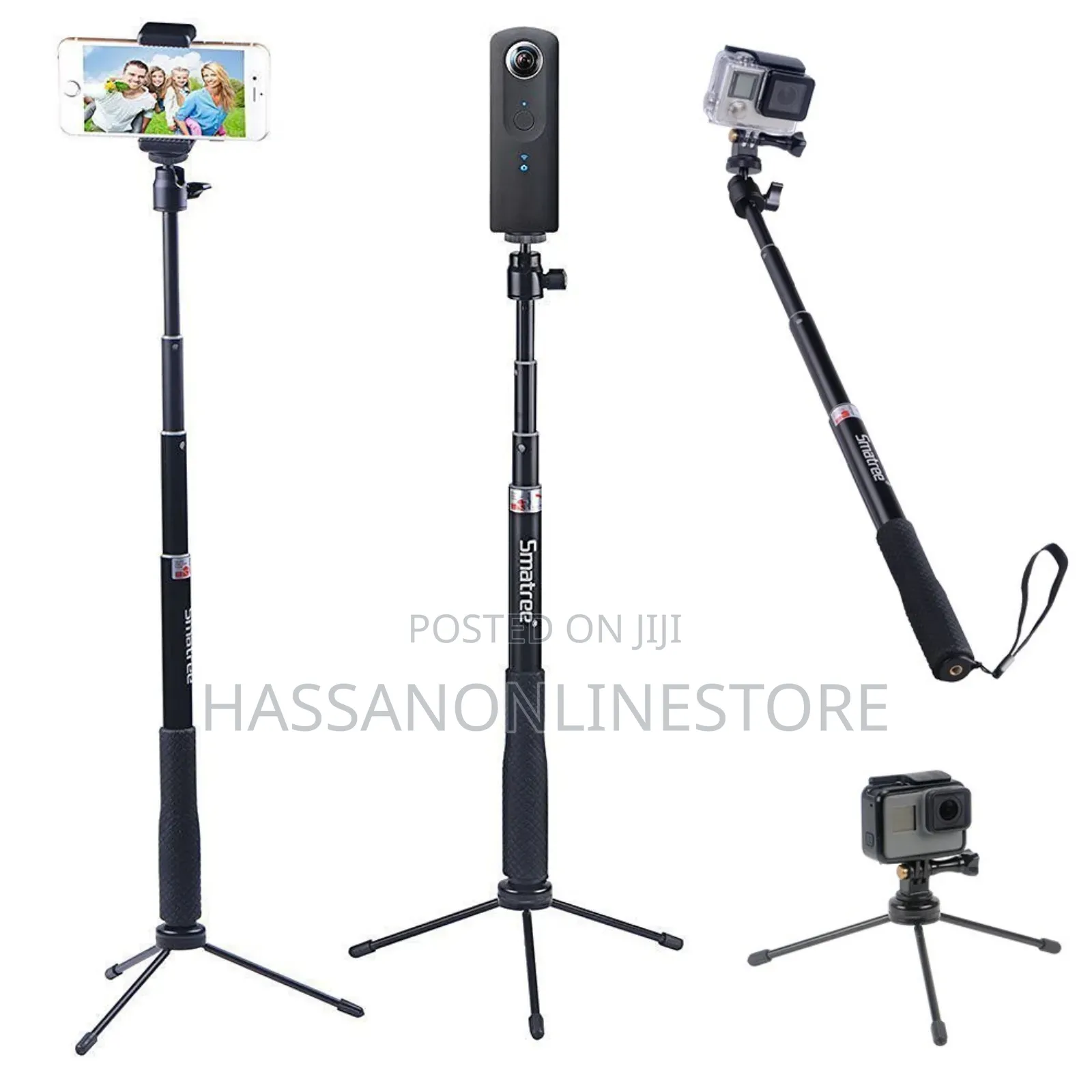 Smatree Q3 Telescoping Selfie Stick With Tripod Stand