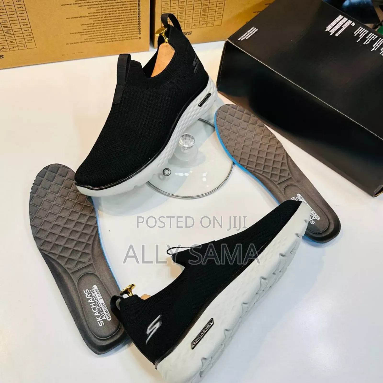 Mens Sneakers Skachars Black Quality