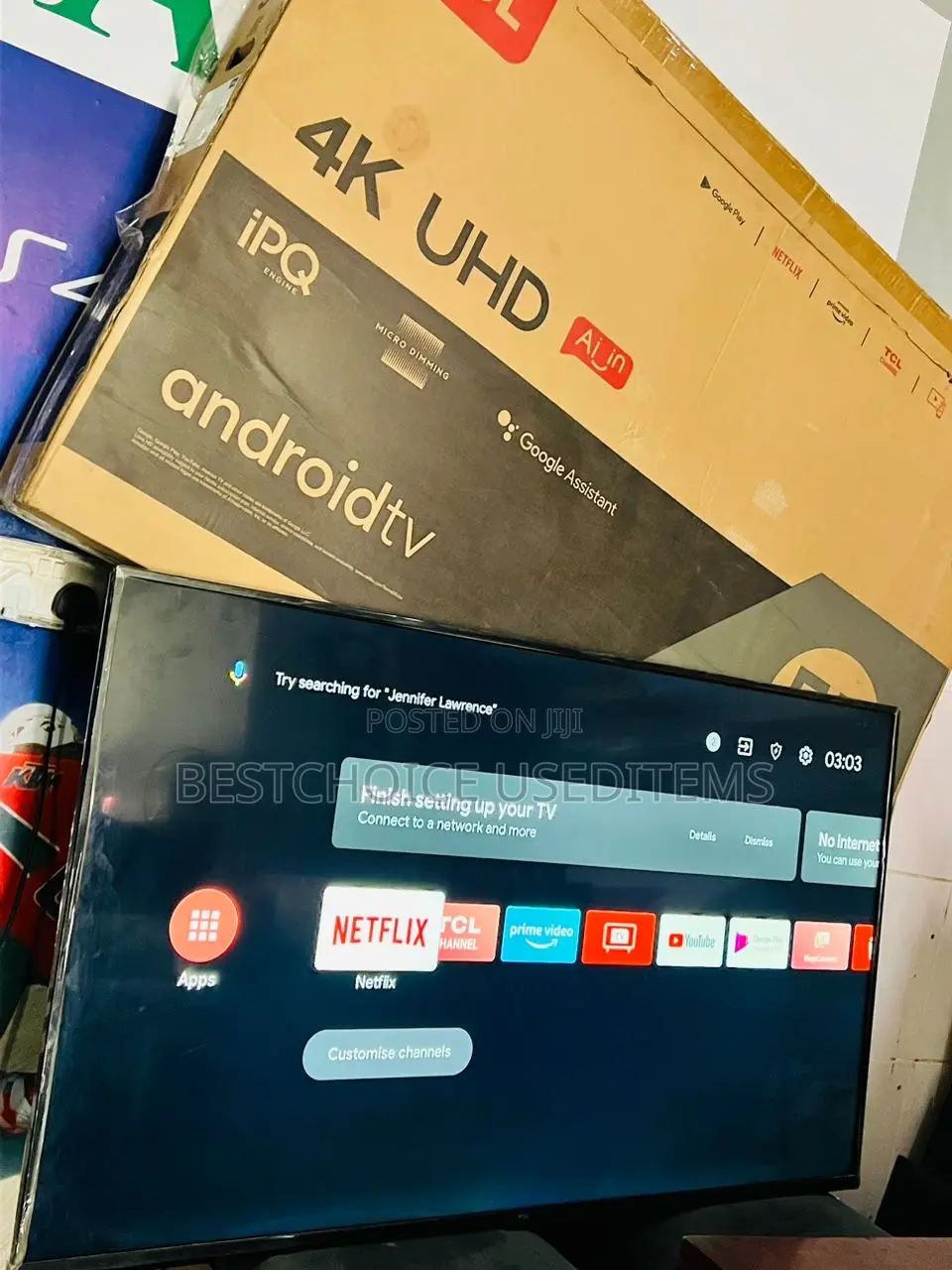 TCL Smart Android Tv 55 Fully Box Nipo Mabibo Hostel