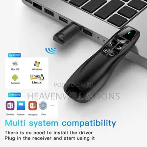 Powerpoint Presentation Remote 2.4ghz With Red Laser Pointer