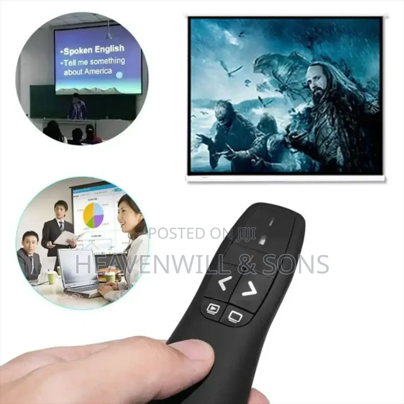 Powerpoint Presentation Remote 2.4ghz With Red Laser Pointer