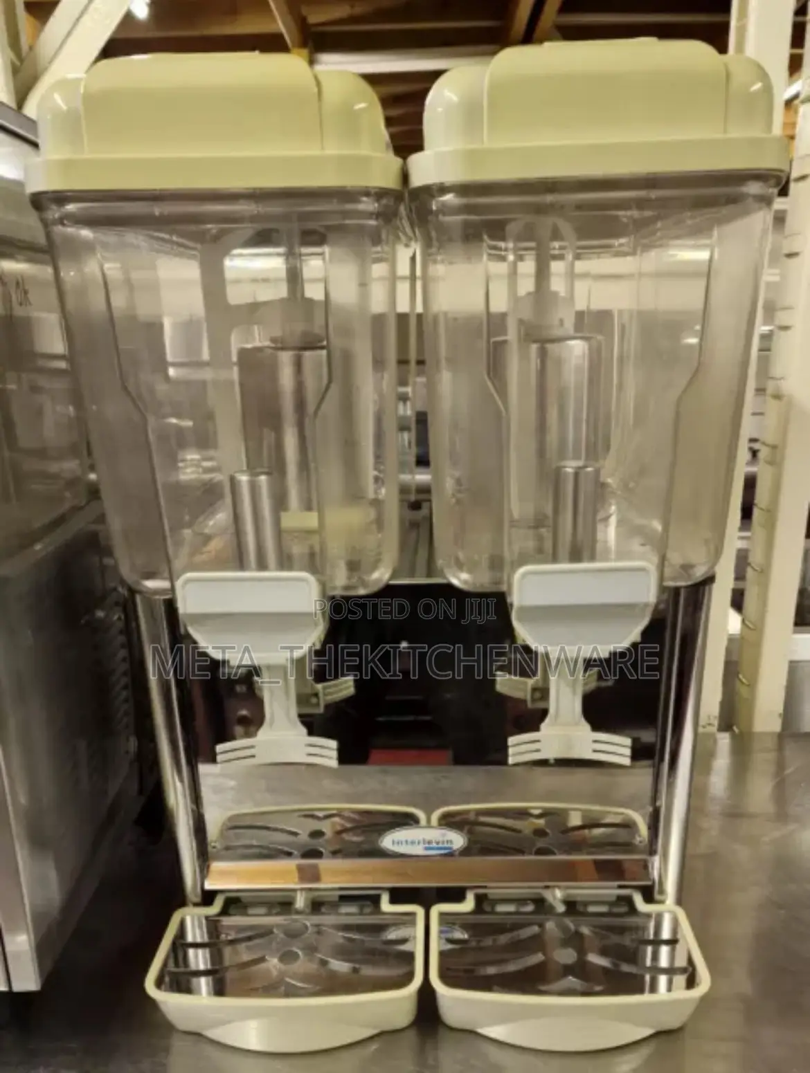 Commercial Juice Dispenser 2 Tanks 36l