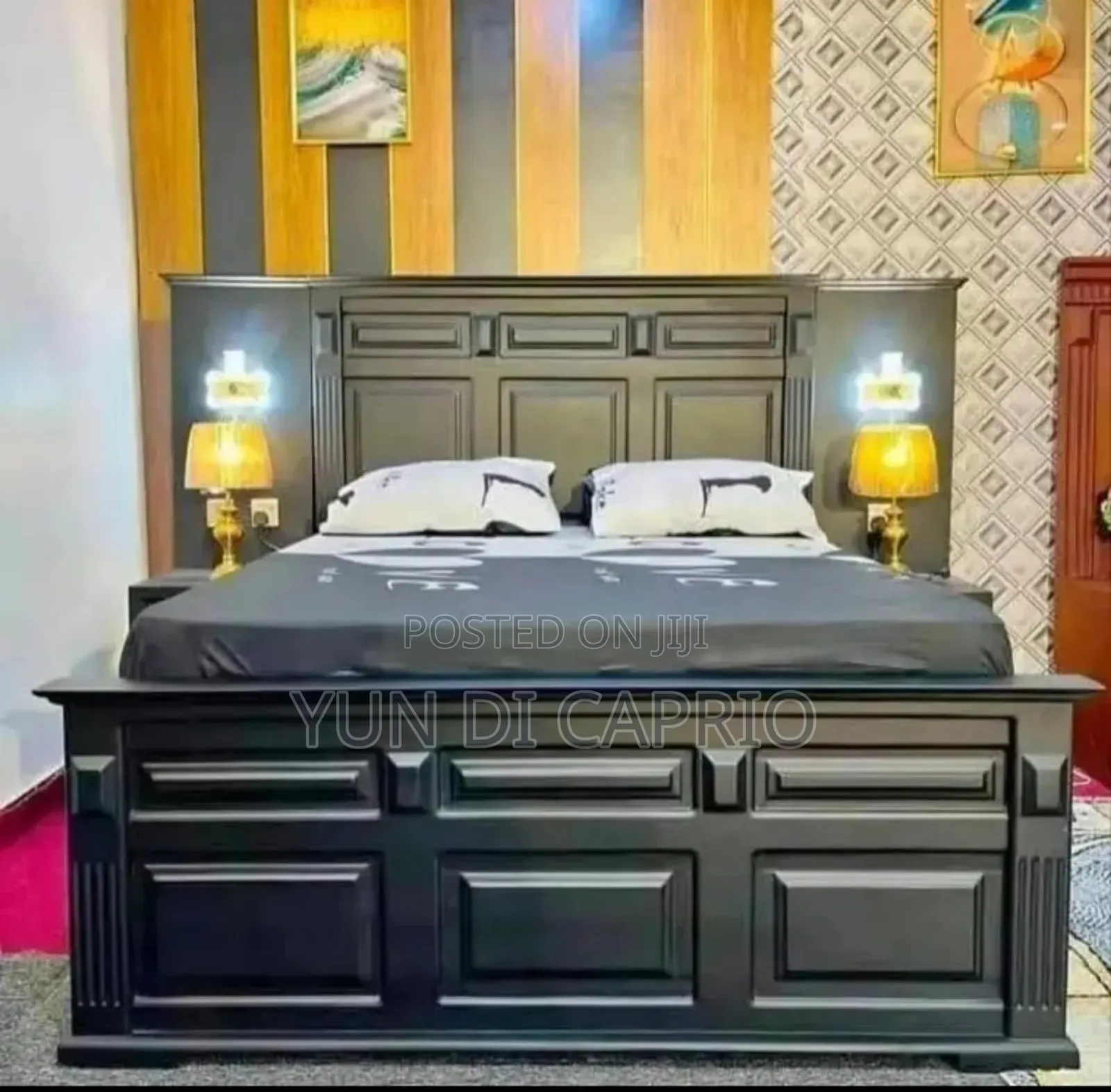 Kitanda Classic Mbao Na Bedside