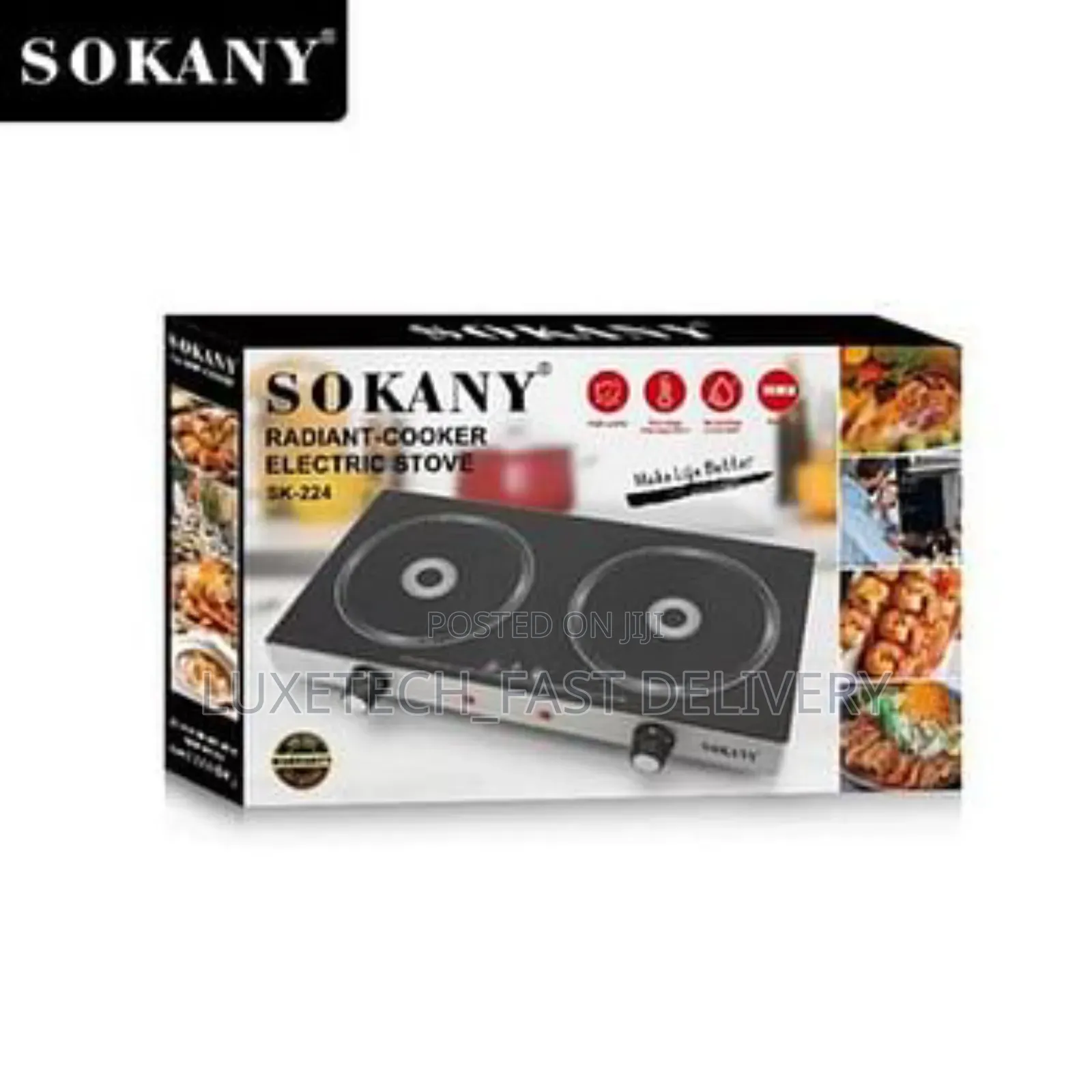 Sokany Digital Electric Portable Stove With 2 Burners