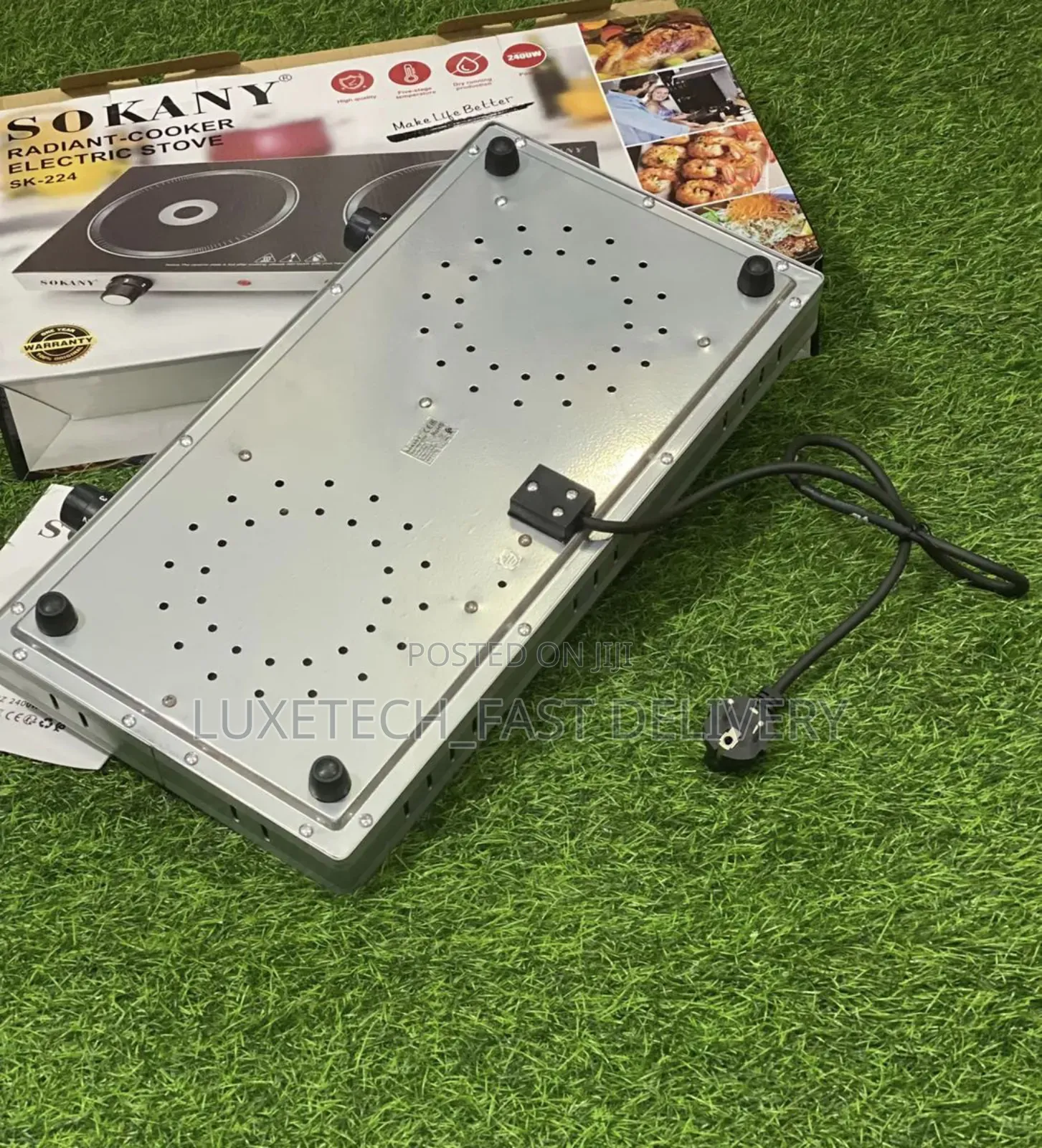 Sokany Electric Ceramic Heater 2 Burner Cooker 2400w Sk-224