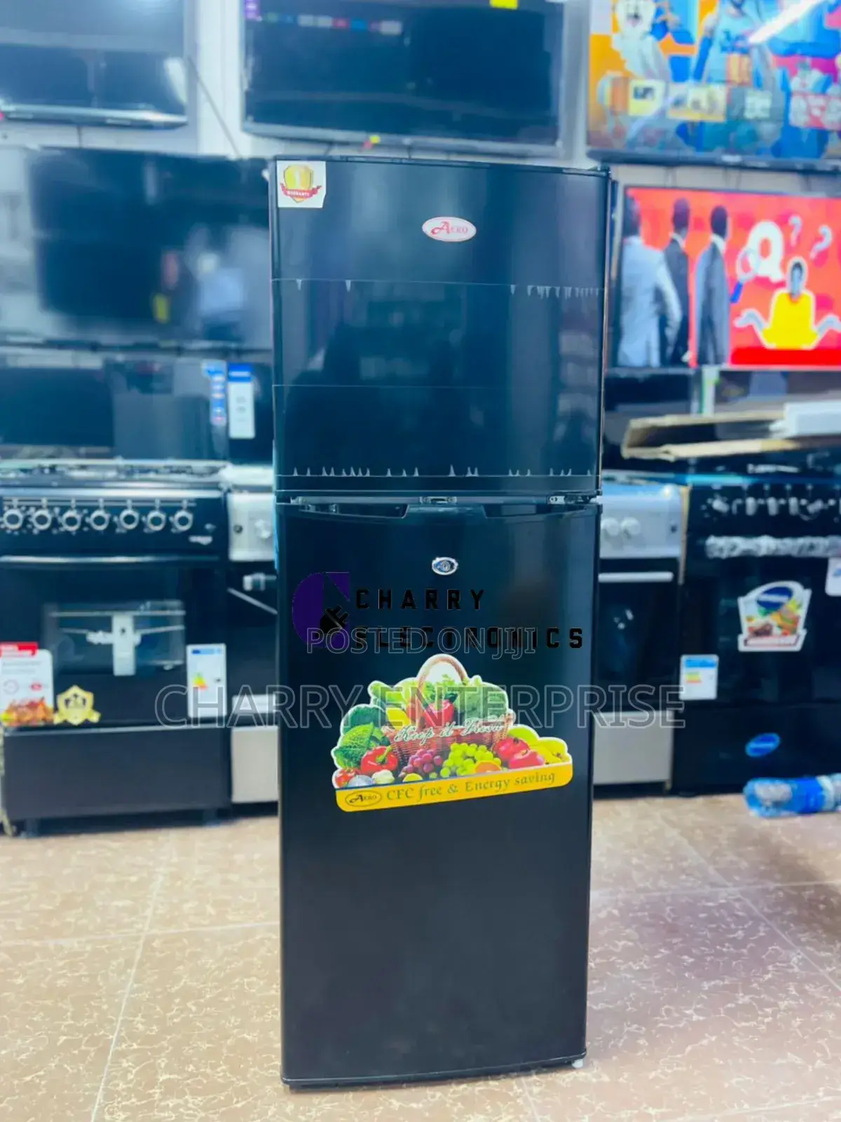 High Quality *AERO FRIDGE 140L Black Colour