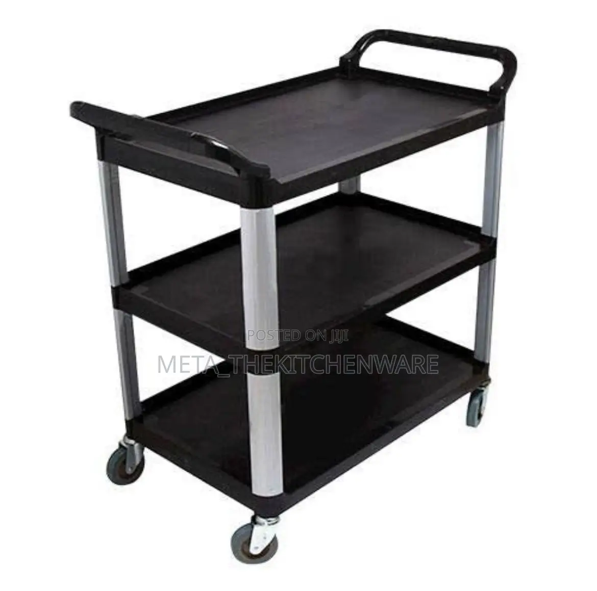 3 Tier Plastic Catering Trolley
