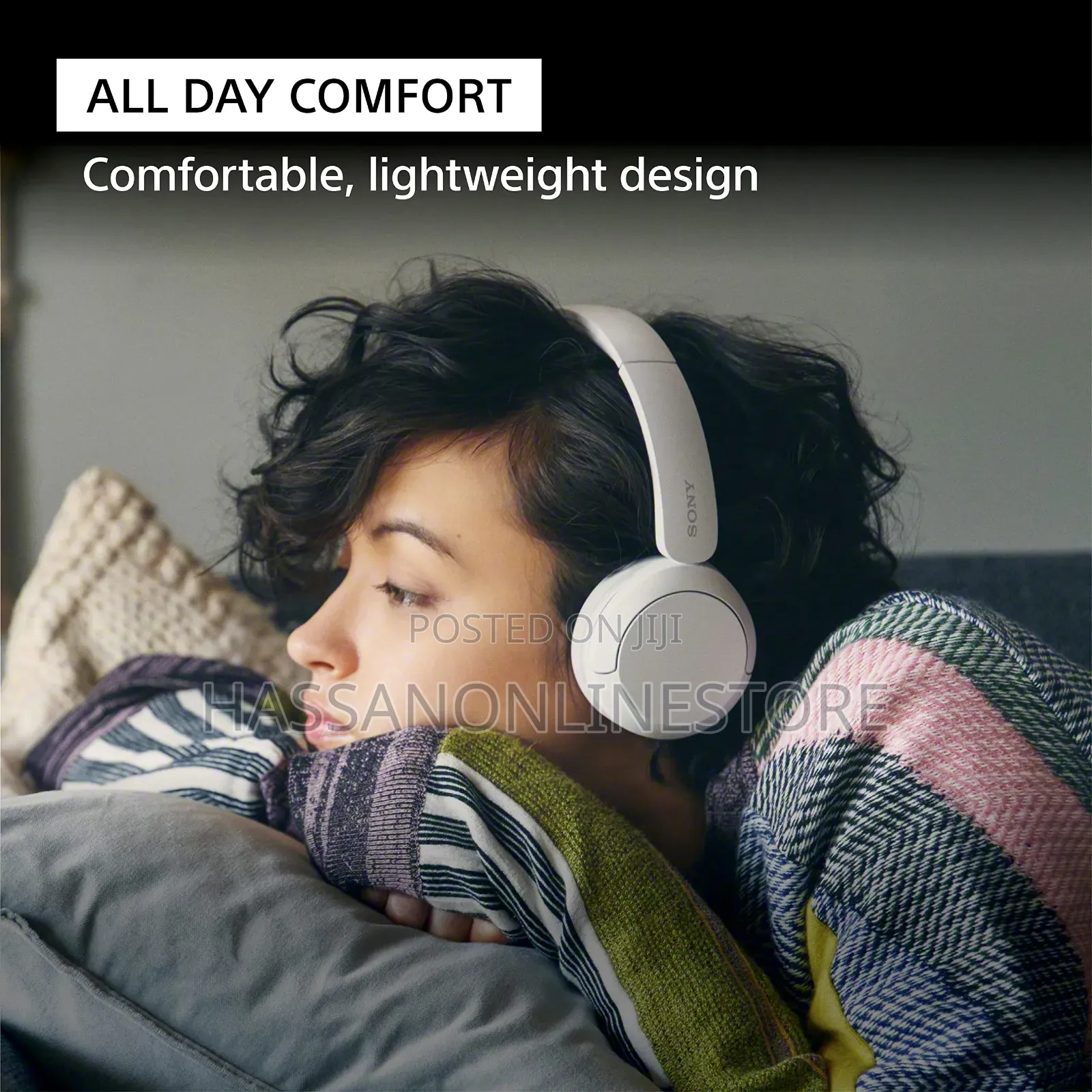 Sony WH-CH520 Wireless On-ear Headphones With Microphone