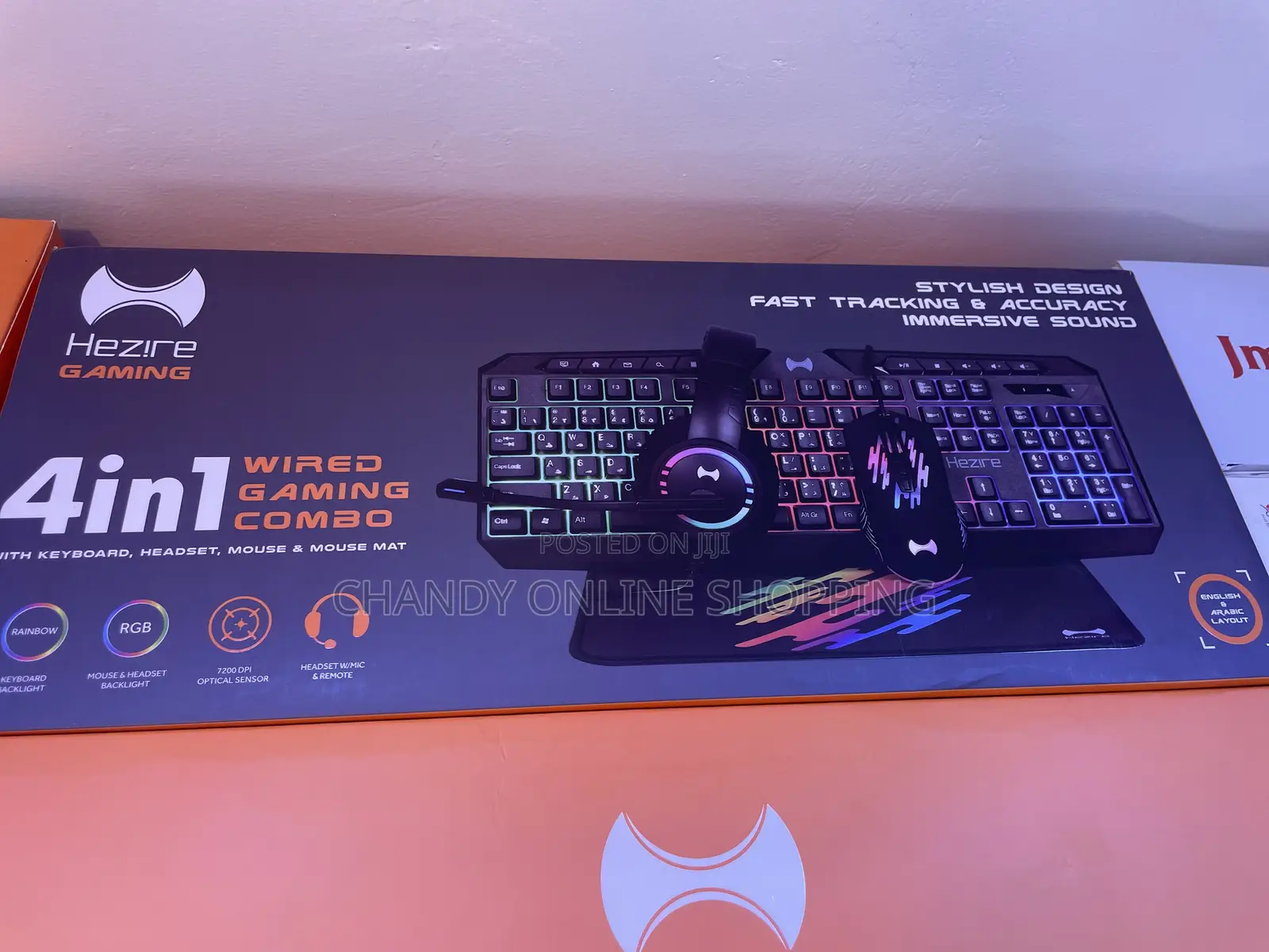 4 in 1 Wireless Gaming Kombo With Keyboard,Headset, Mouse