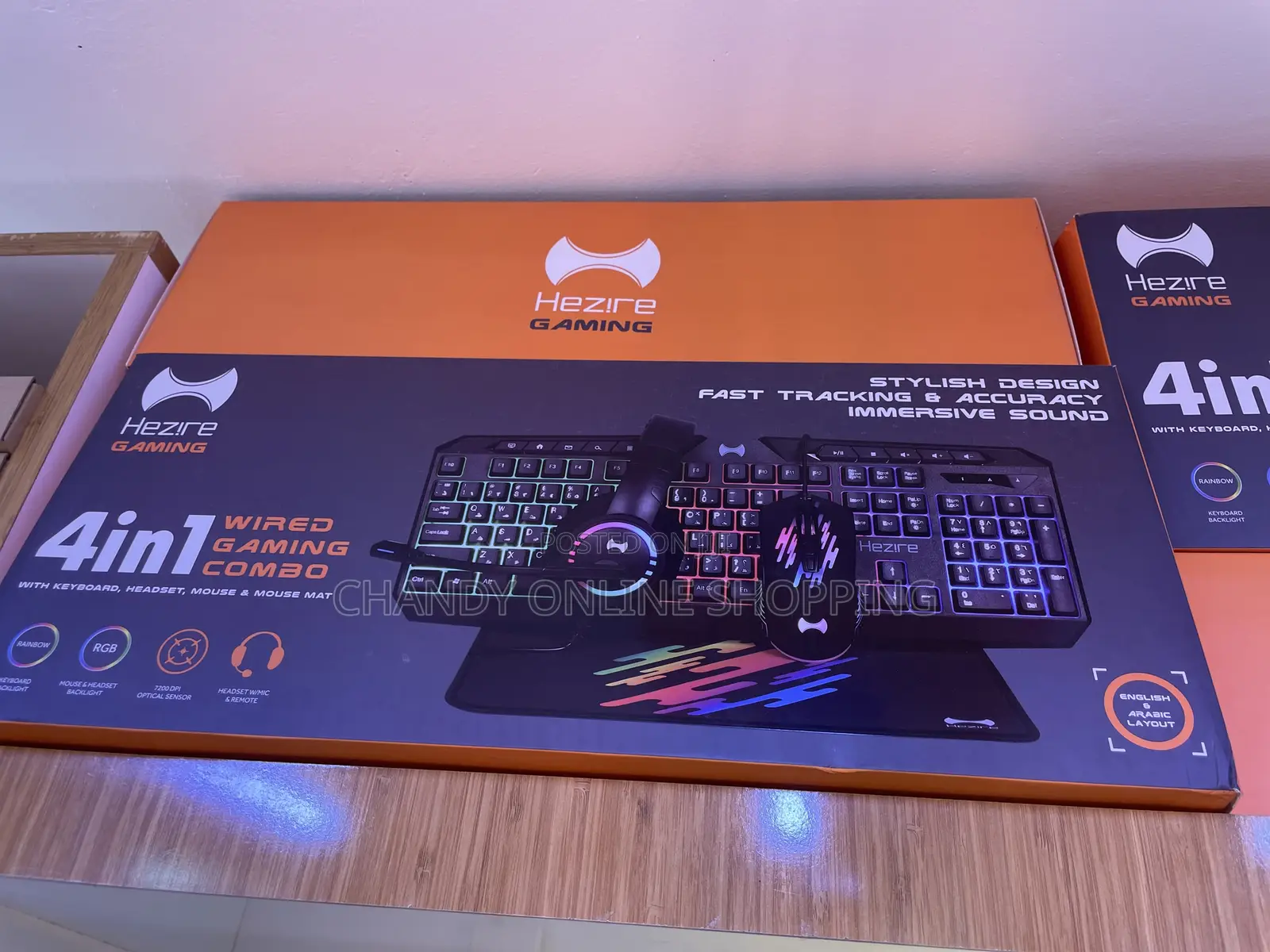 4 in 1 Wireless Gaming Kombo With Keyboard,Headset, Mouse