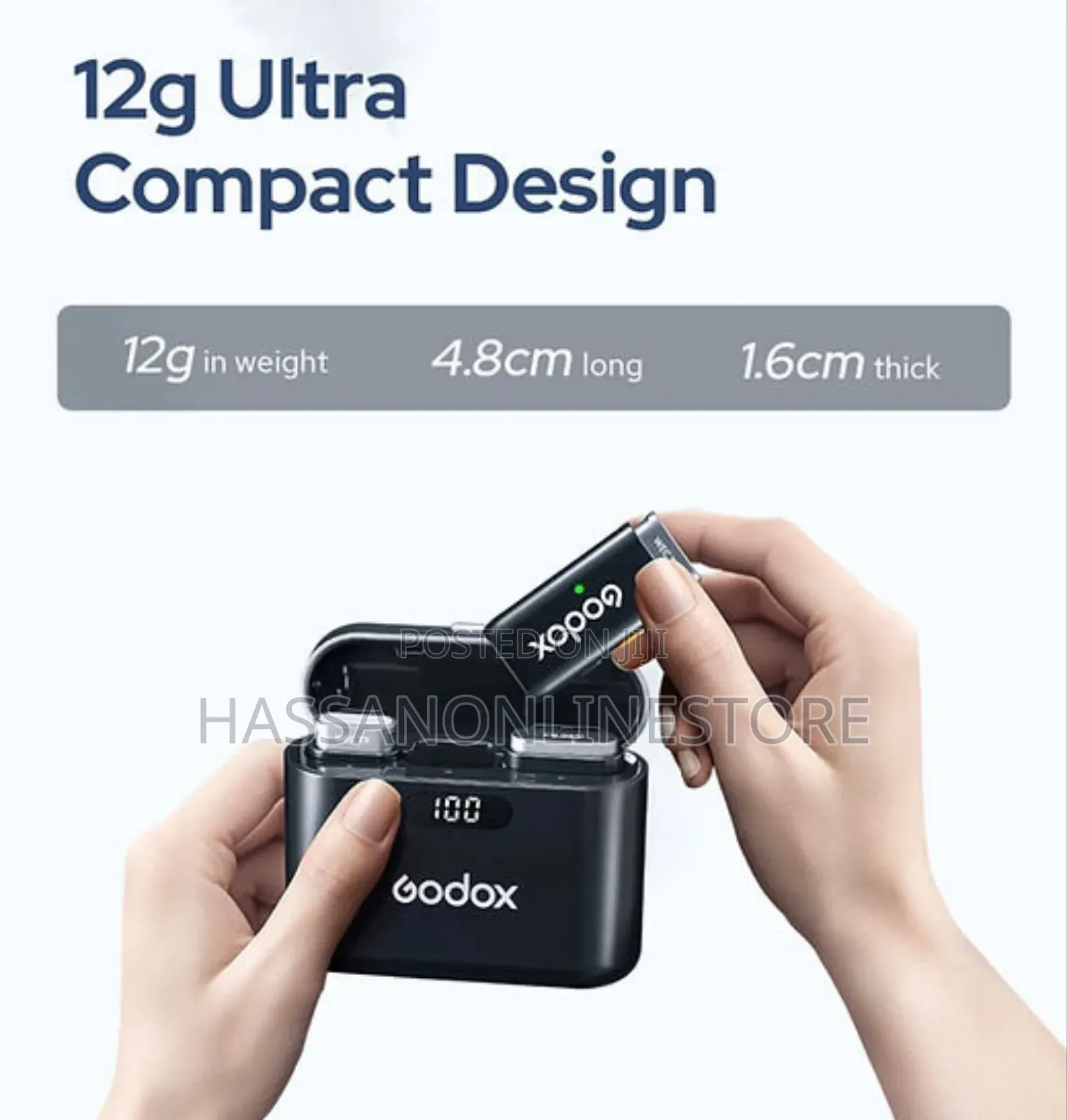 Godox WEC Kit-2 Wireless Microphone System for Camera 2.4ghz