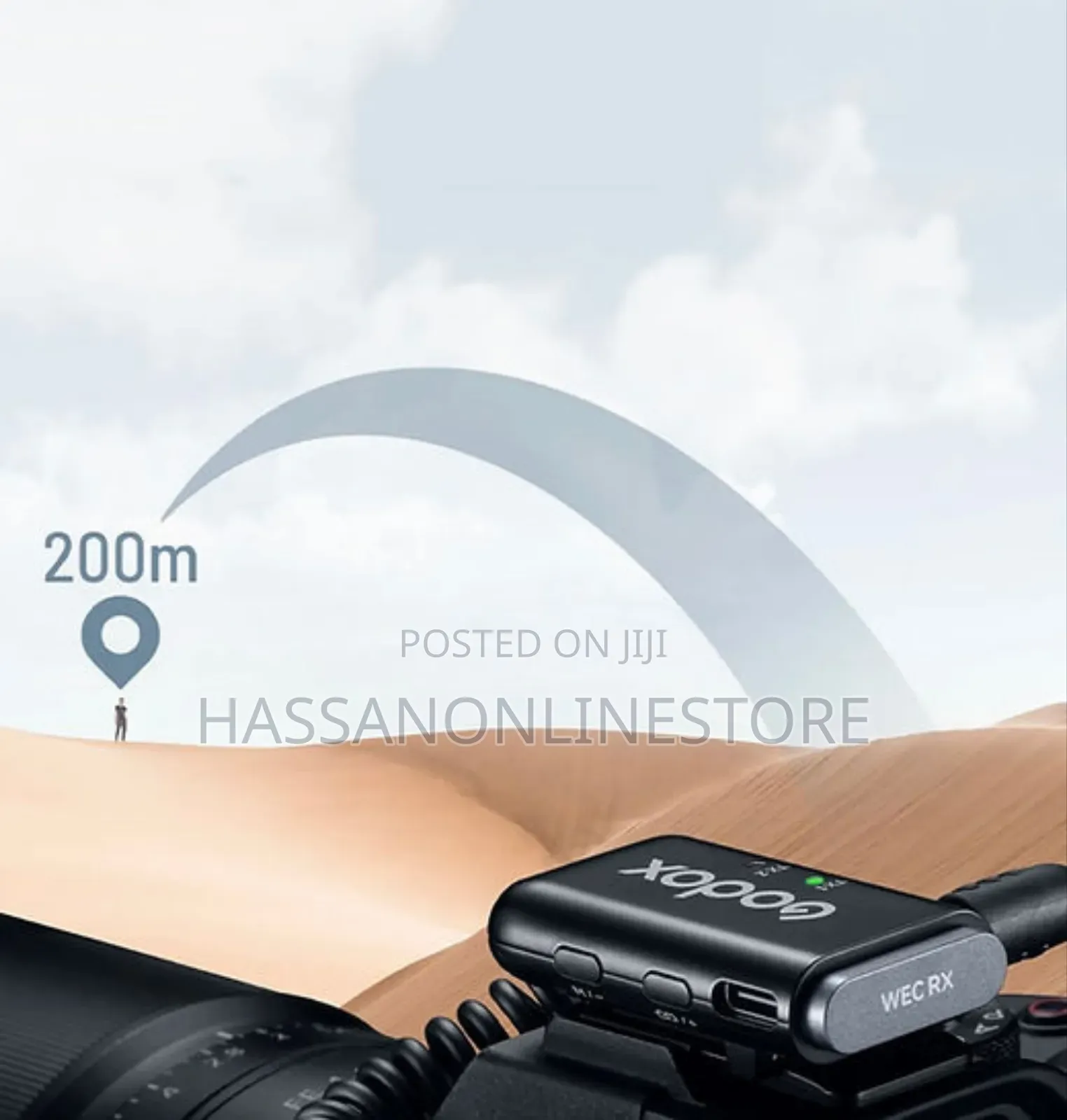 Godox WEC Kit-2 Wireless Microphone System for Camera 2.4ghz