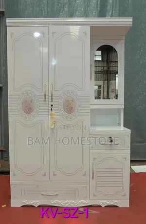 3 Doors Wadrobe With Mirror+2 Drawers