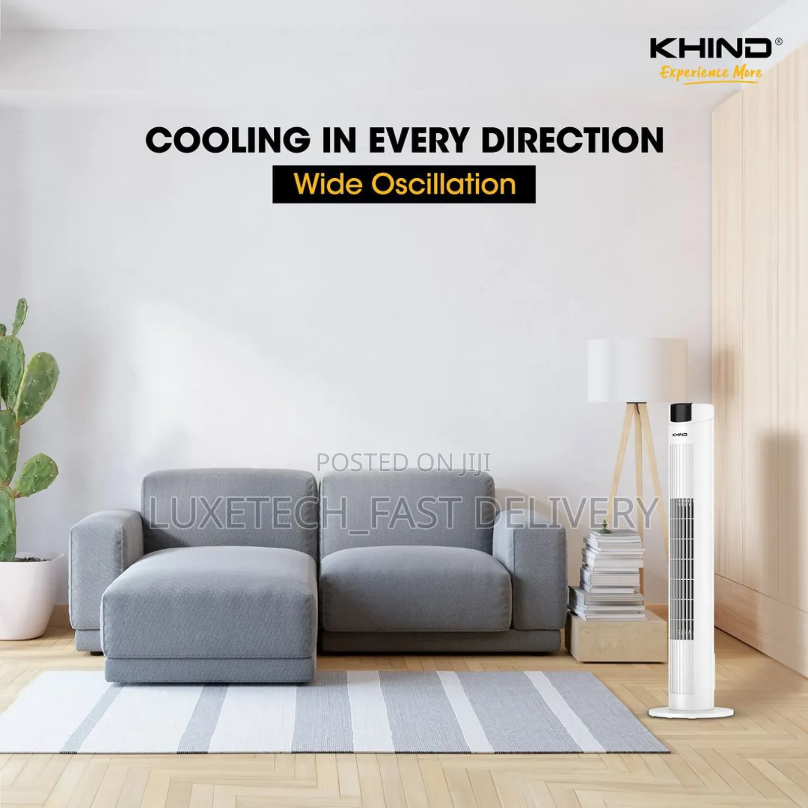 Khind Tower Fan Wide Oscillation