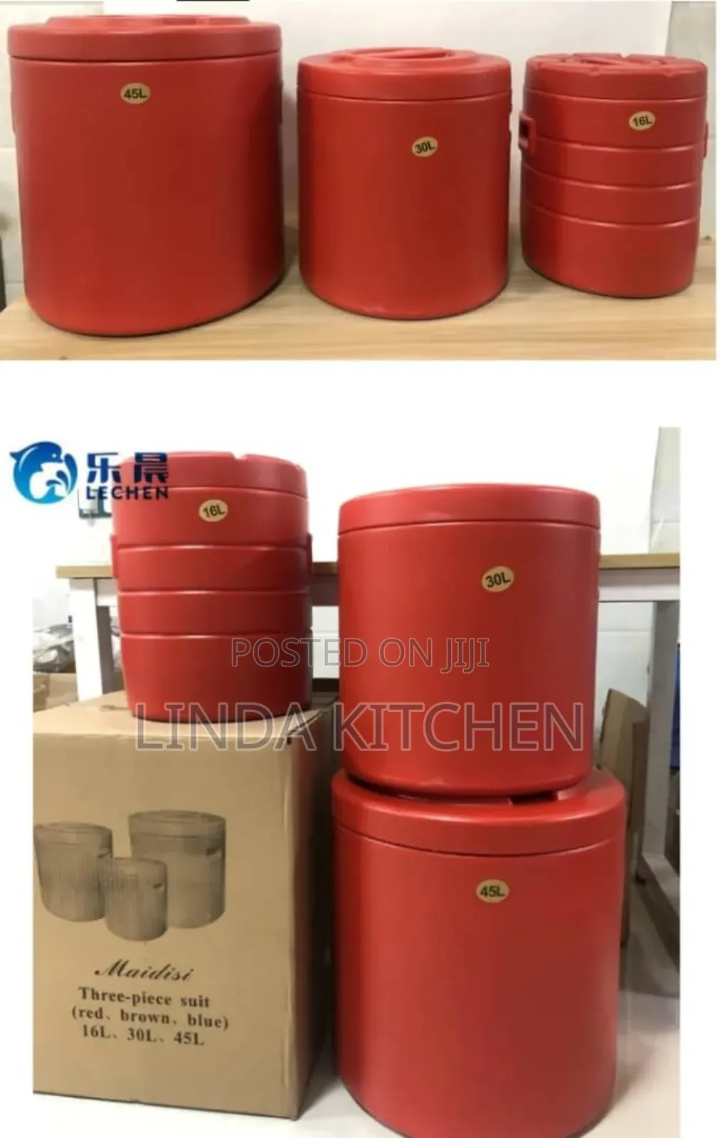 Maidisi Hotpot 3peces Suit 45lts, 30lts And 16lts