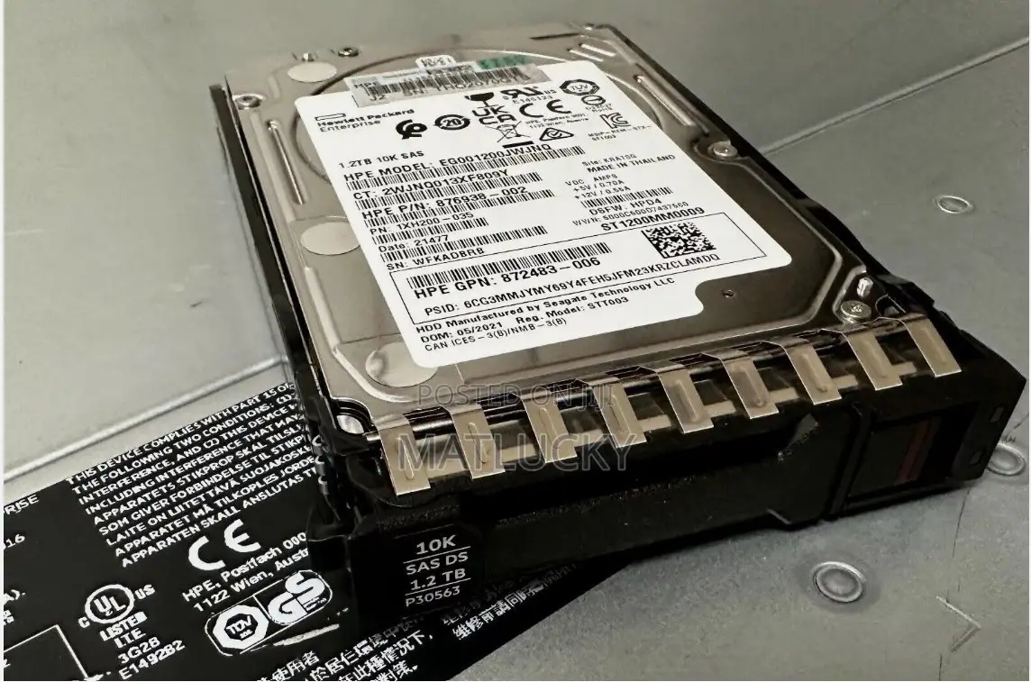 Hpe 1.2tb Sas 12G Mission Critical SFF Bc 3‐Year Warrant