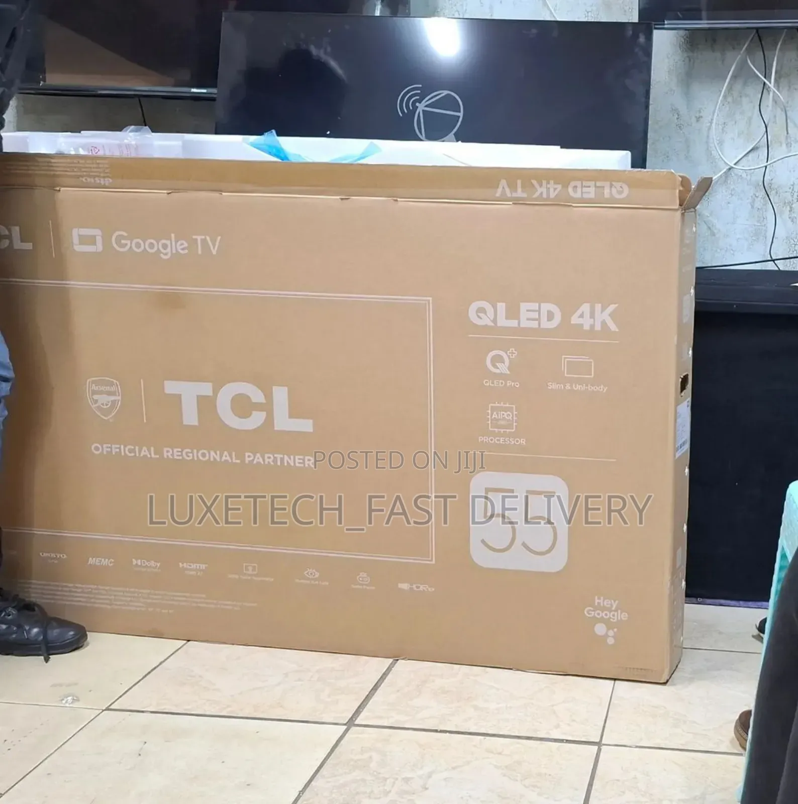 TCL 55" Qled Google Tv Ultra Hd Display