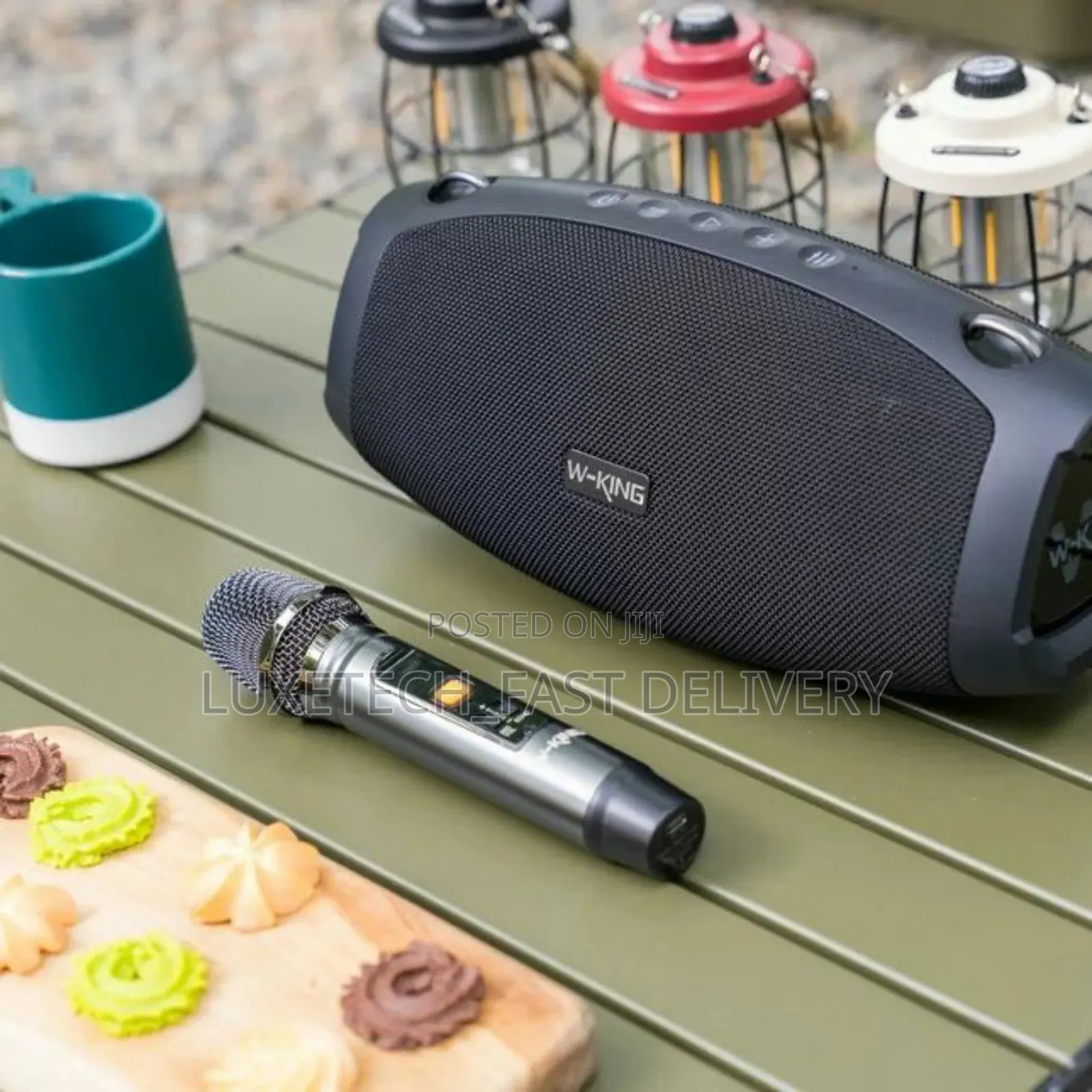 W-King Portable Bluetooth Speaker With Wireless Microphone