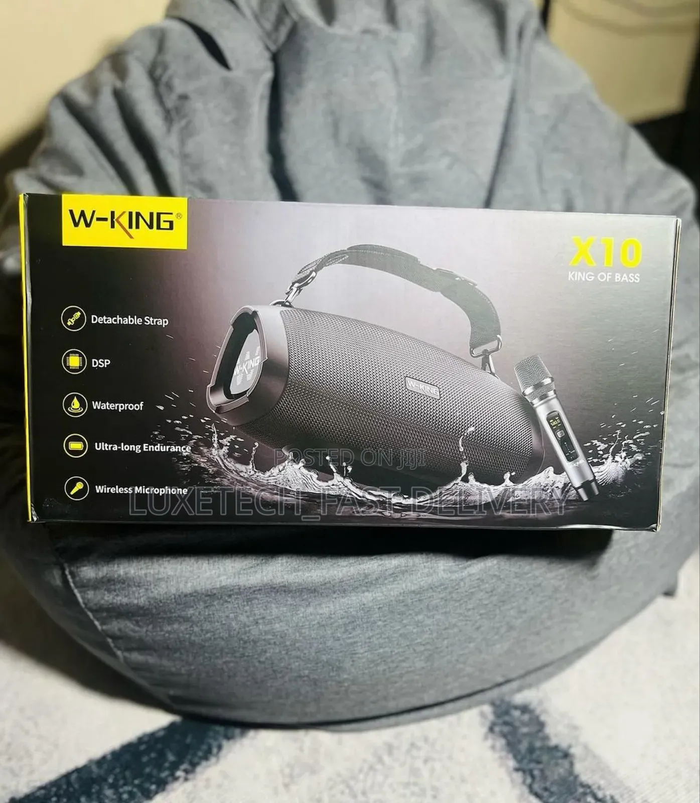 W-King X10 King of Bass Speaker With Wireless Mic