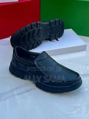Mens Loafers Clarks Full.Black Material Leather